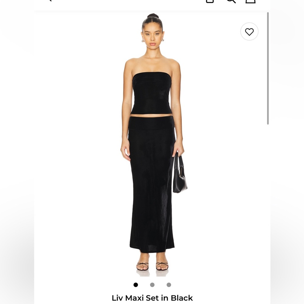 Superdown Liv Maxi Set in Black superdown Size M